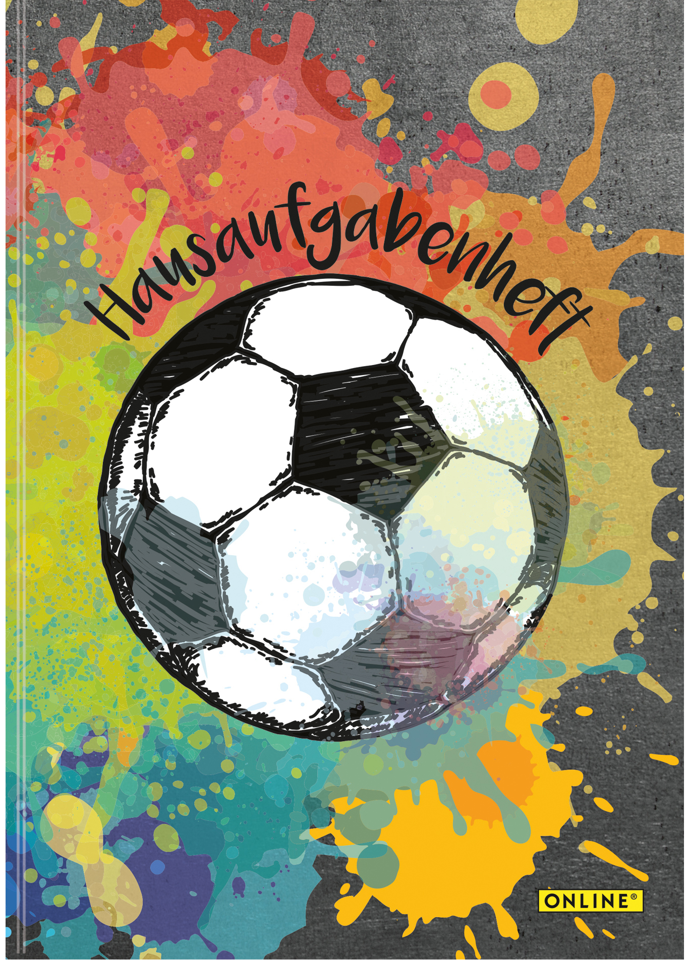 photo ONLINE Cahier de devoirs A5 10174/12 Soccer, allemand 48 feuilles