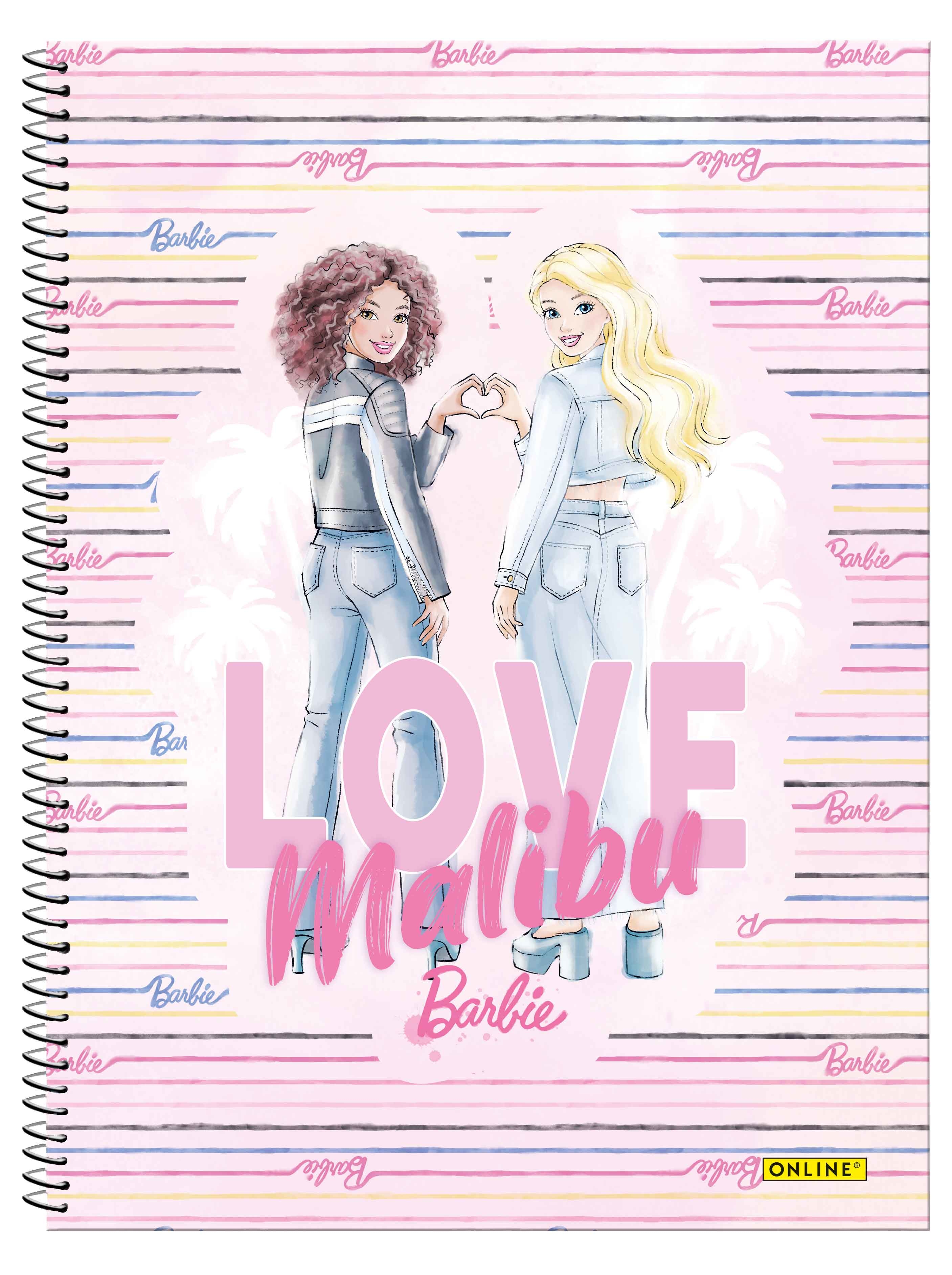 photo ONLINE Collegeblock Barbie A4 18120/10 quadrillé, 90gr., ass 80 flls.
