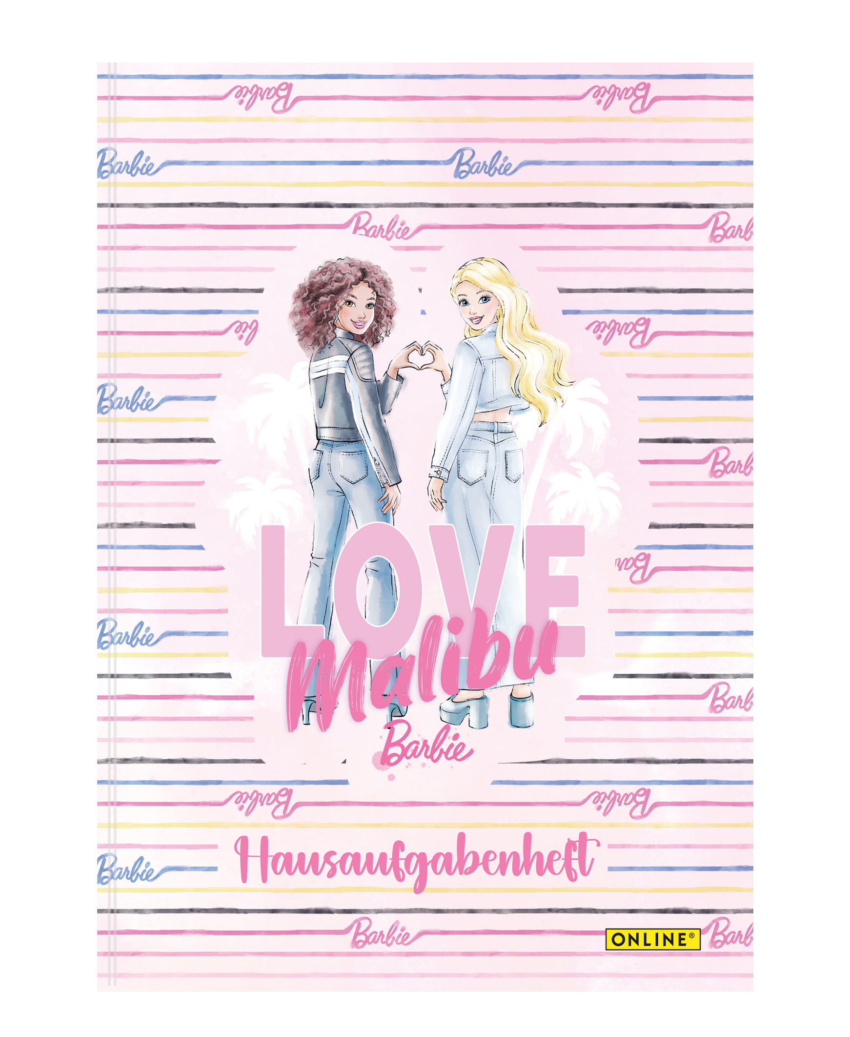 photo ONLINE Cahier de devoirs A5 18125/12 Barbie, allemand, assortis