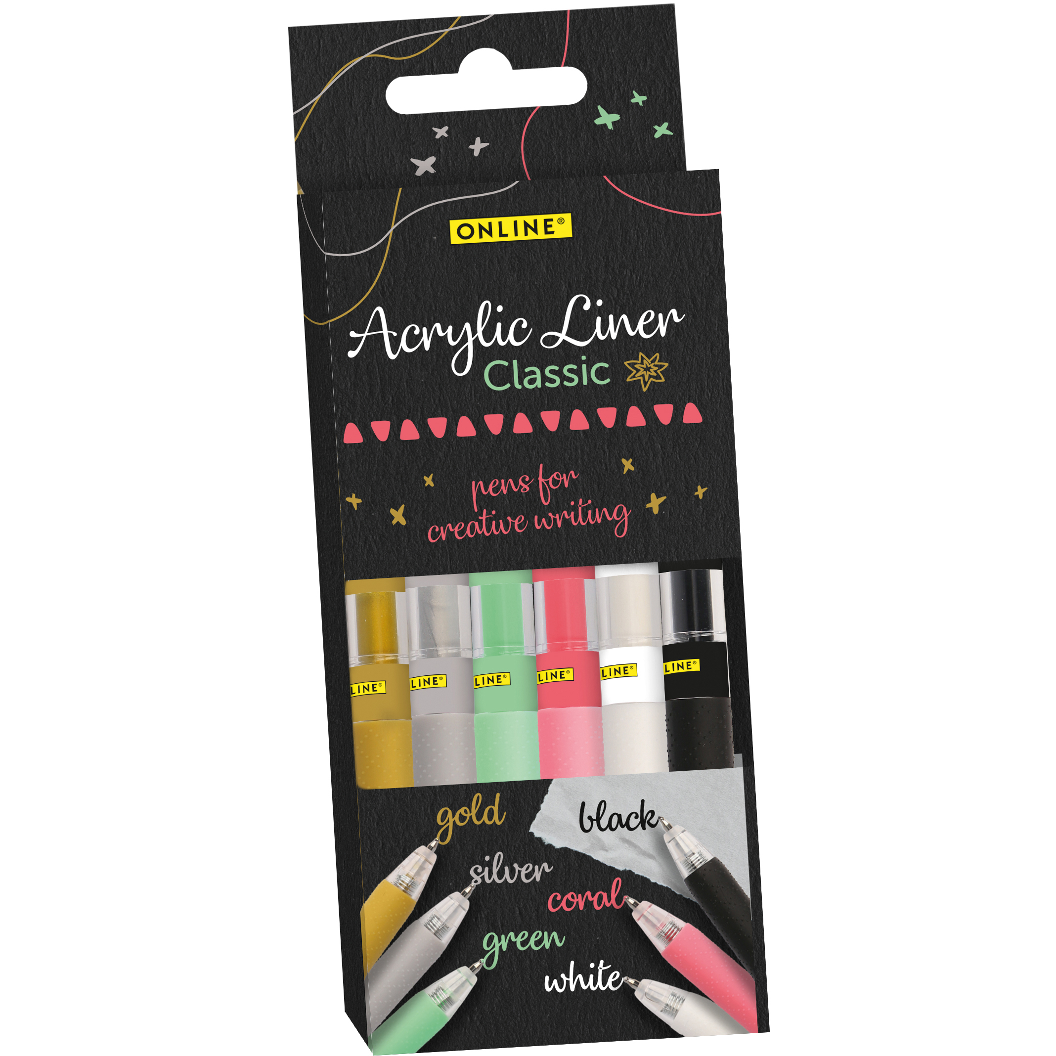 photo ONLINE Acryl Liner Set 18631/6 Classic 6 pièces