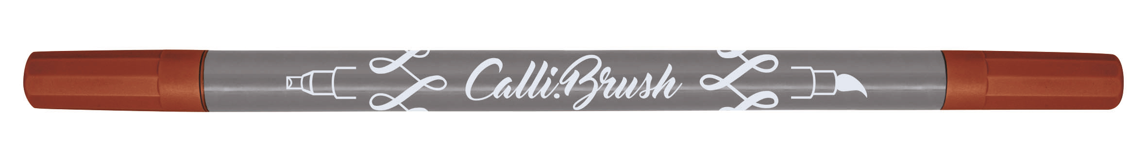 ONLINE Callibrush Pen Double Tip 2mm 19068/6 Aubergine