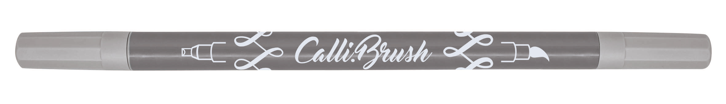 ONLINE Callibrush Pen Double Tip 2mm 19072/6 Grey