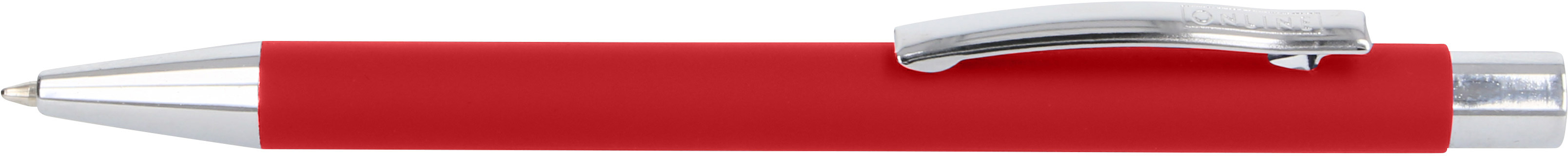 ONLINE Stylo à bille Soft Metal 21738/3D Classic Red