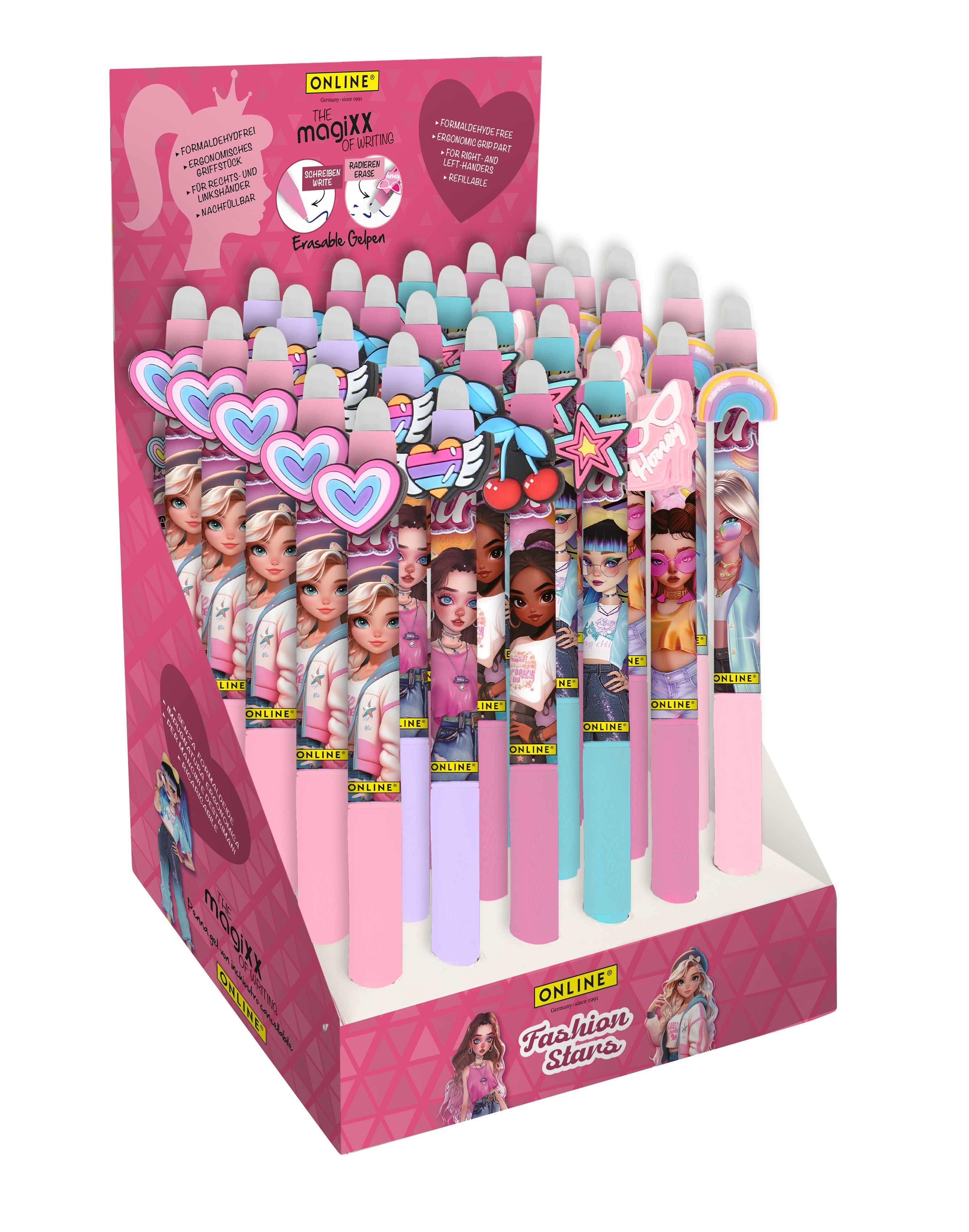 photo ONLINE Gel Pen magiXX Angry Animals 35497/30 Display, assorti 30 pièces