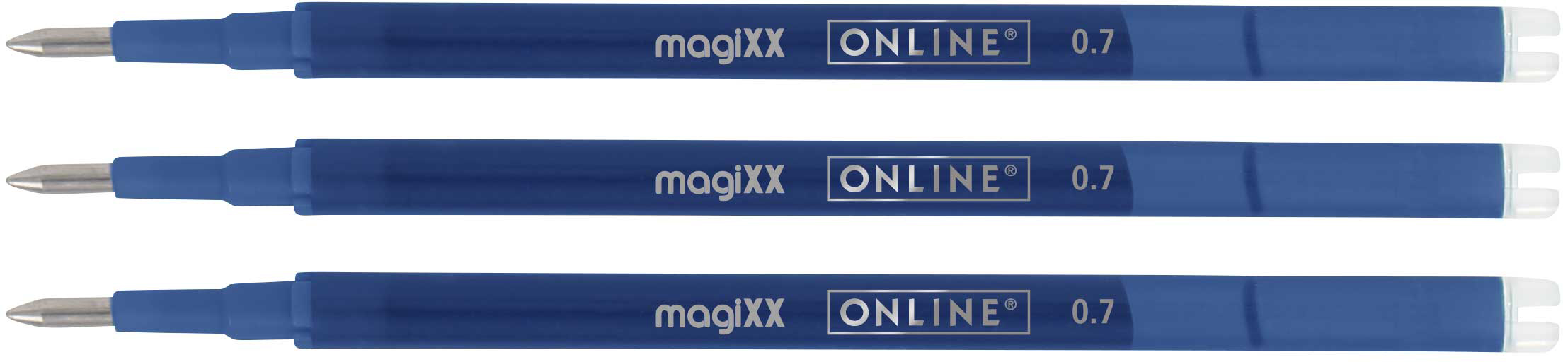 ONLINE Mine Gel magiXX 0.7mm 40160/3 bleu, Tag-Bag 3 pièces