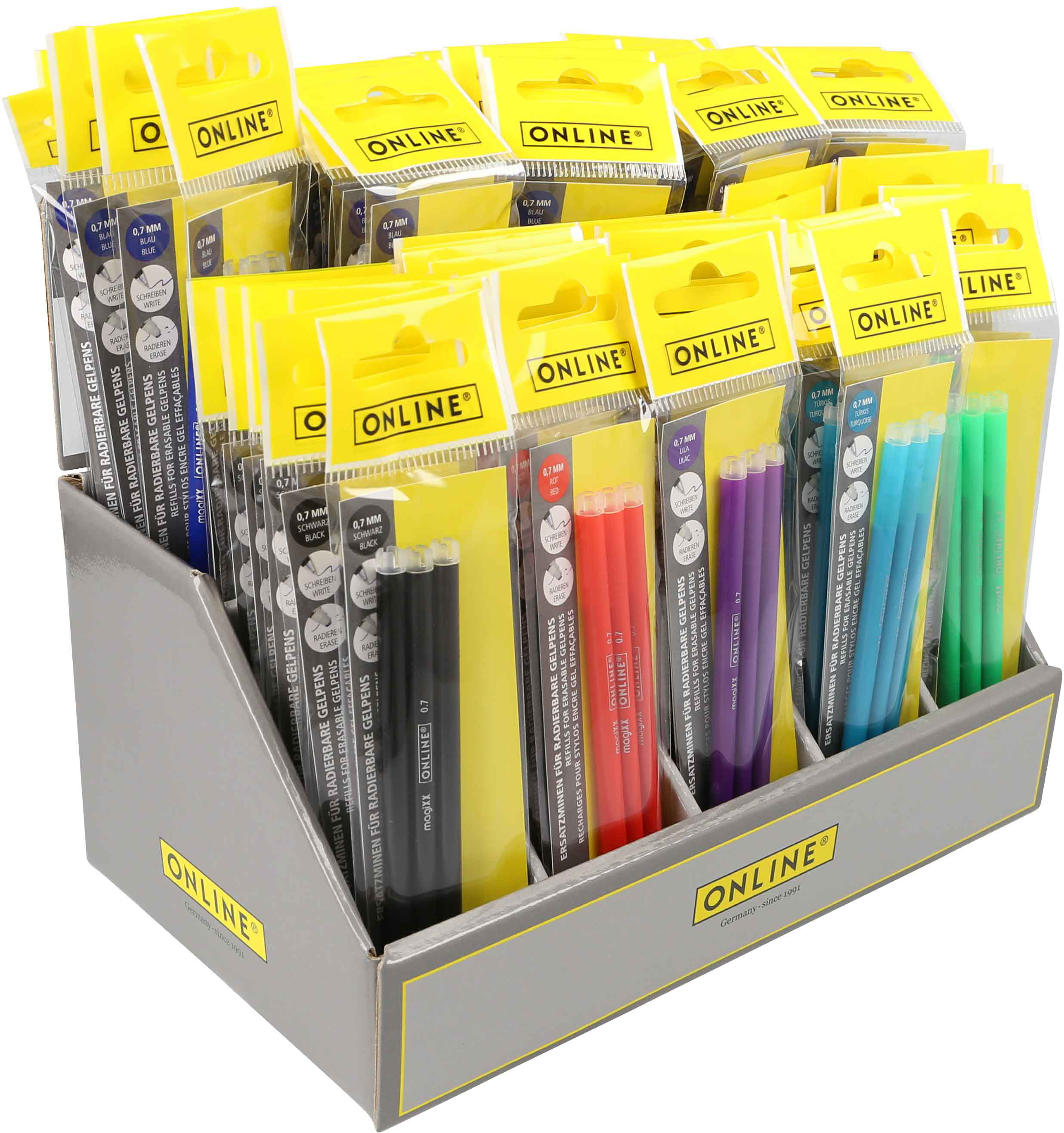 photo ONLINE Refills MagiXX 0.7mm 40169 assorti 60 pièces