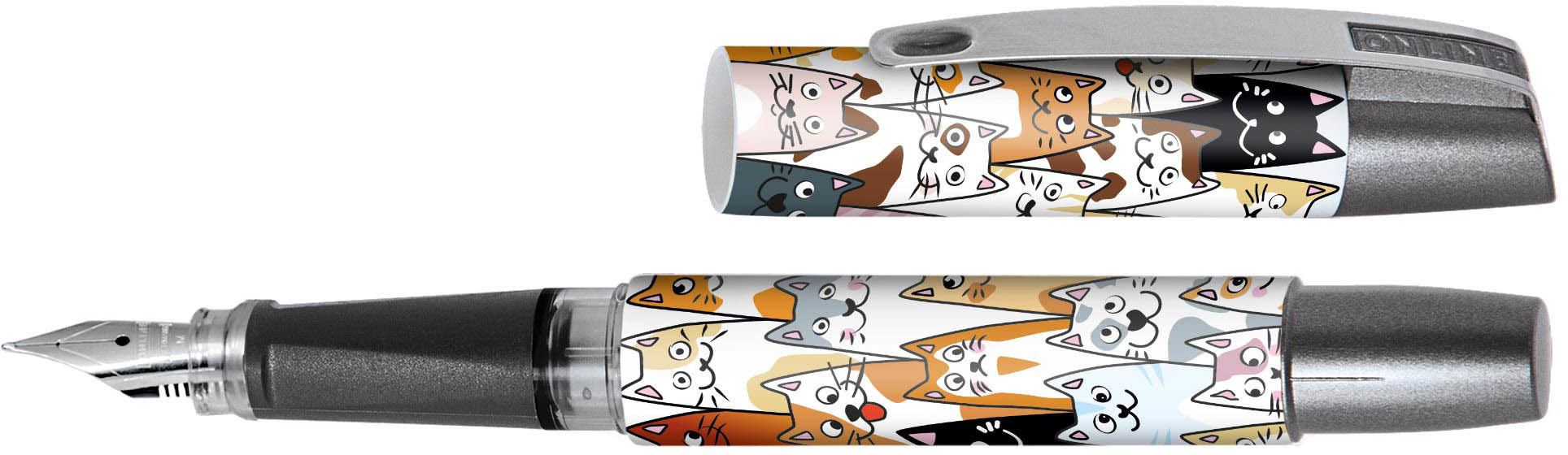 ONLINE Stylo plume Campus II 0.5mm 61337/3D Fluffy Cats