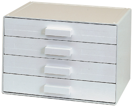 Schubladenbox grau R124647592 4 Fächer