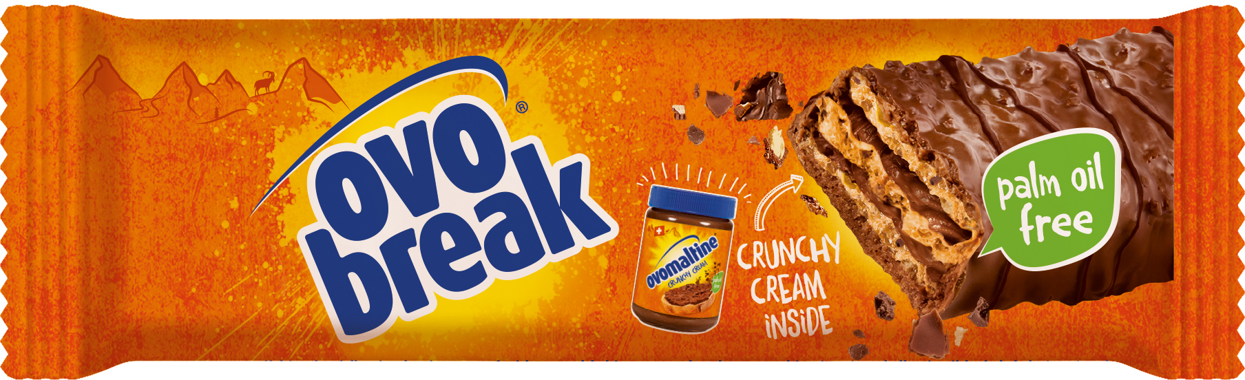 photo OVOMALTINE Break Waffelriegel 102192087 39g, 24 pcs.