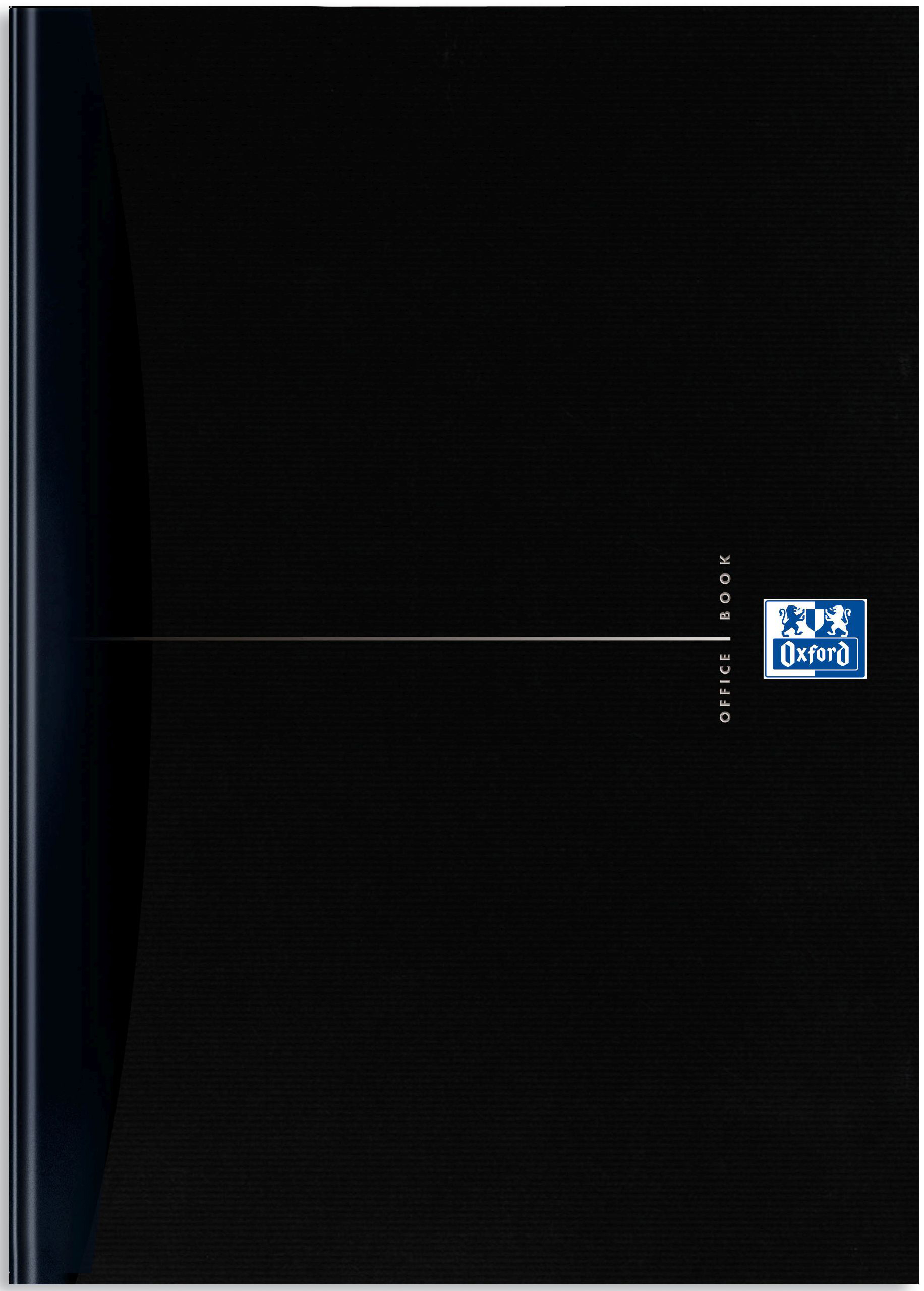 photo OXFORD Carnet bureau A4 100104227 noir, quadrillé 5mm 96 flls.