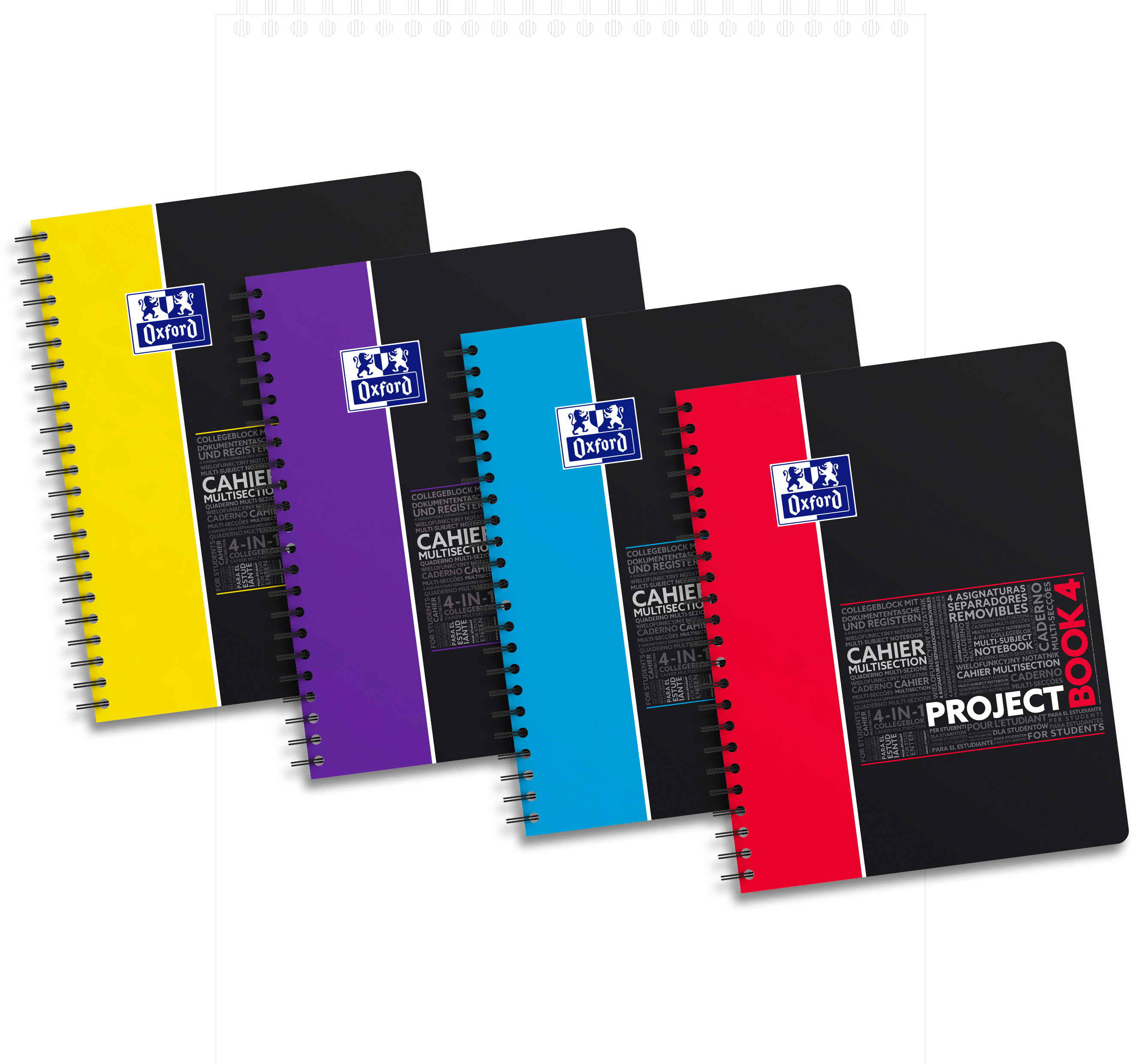OXFORD Projectbook A4+ 400037432 quadrillé 5mm, 90g 100 flls. quadrillé 5mm, 90g 100 flls.