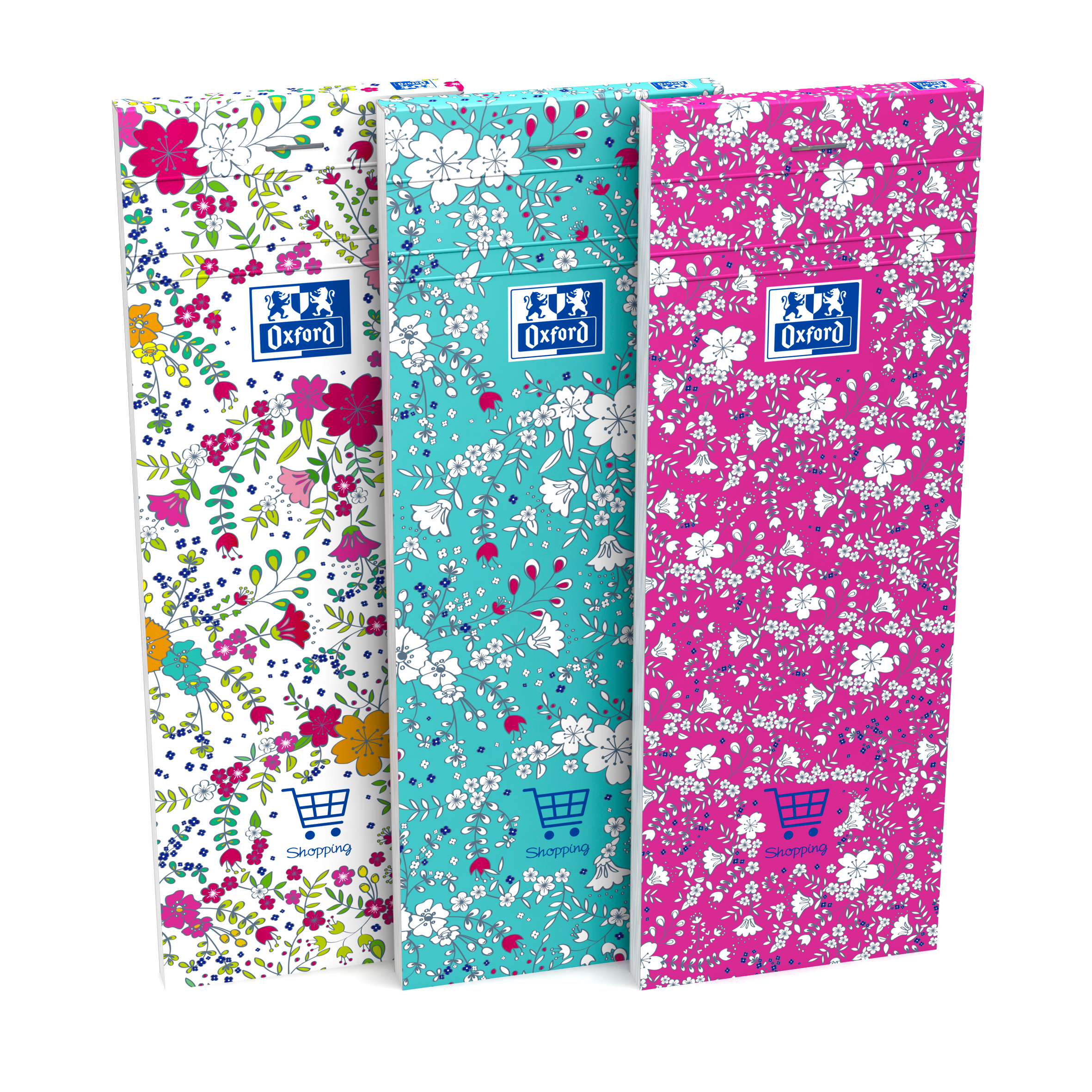 photo OXFORD Shopping Planer ForMe 7.4x21cm 400111054 3 dessins, ligné 90g 4 flls.