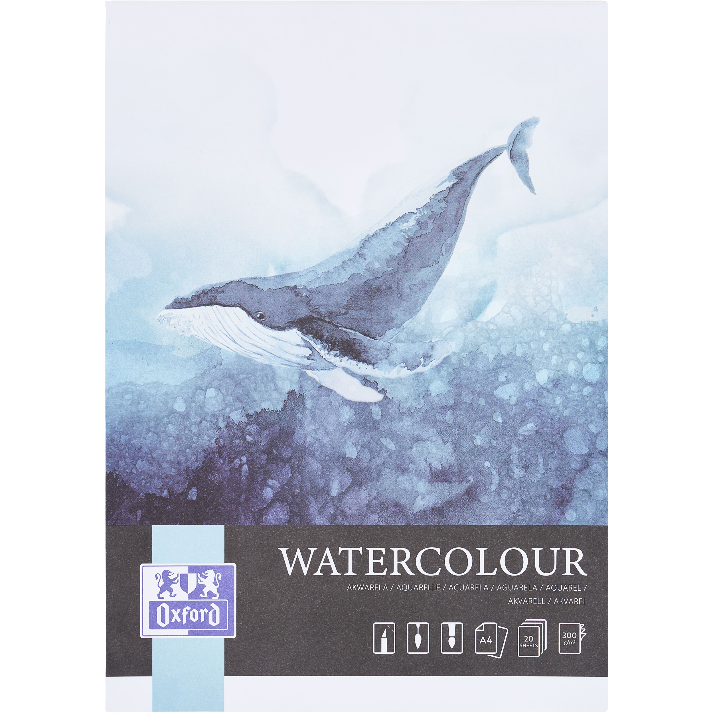 photo OXFORD Art Bloc d'aquarelle A4 400183972 blanc, 300g 20 feuilles
