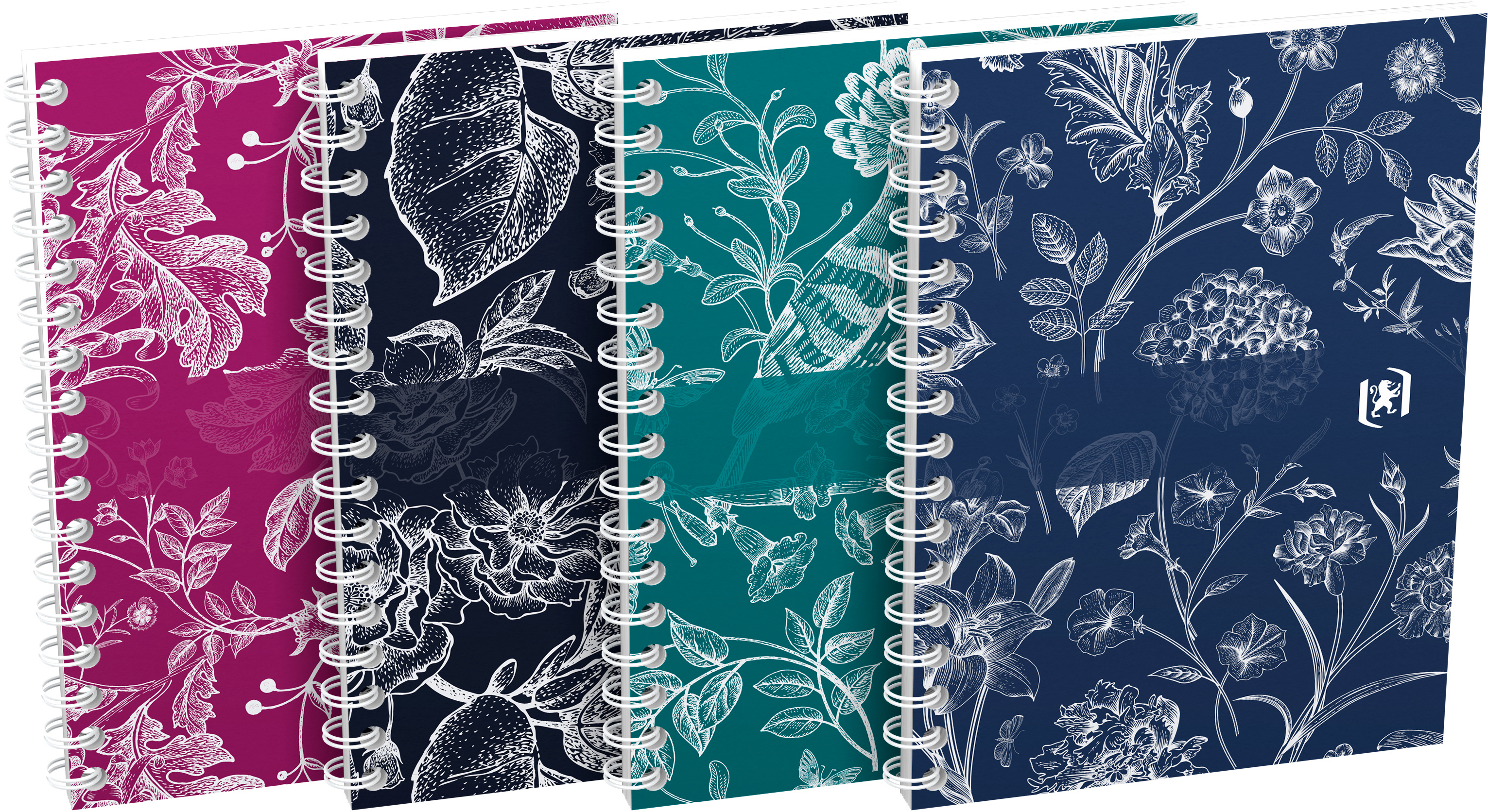 photo OXFORD Cahier à spirale Romance A6 400187853 ass. quadrillé 50 feuilles