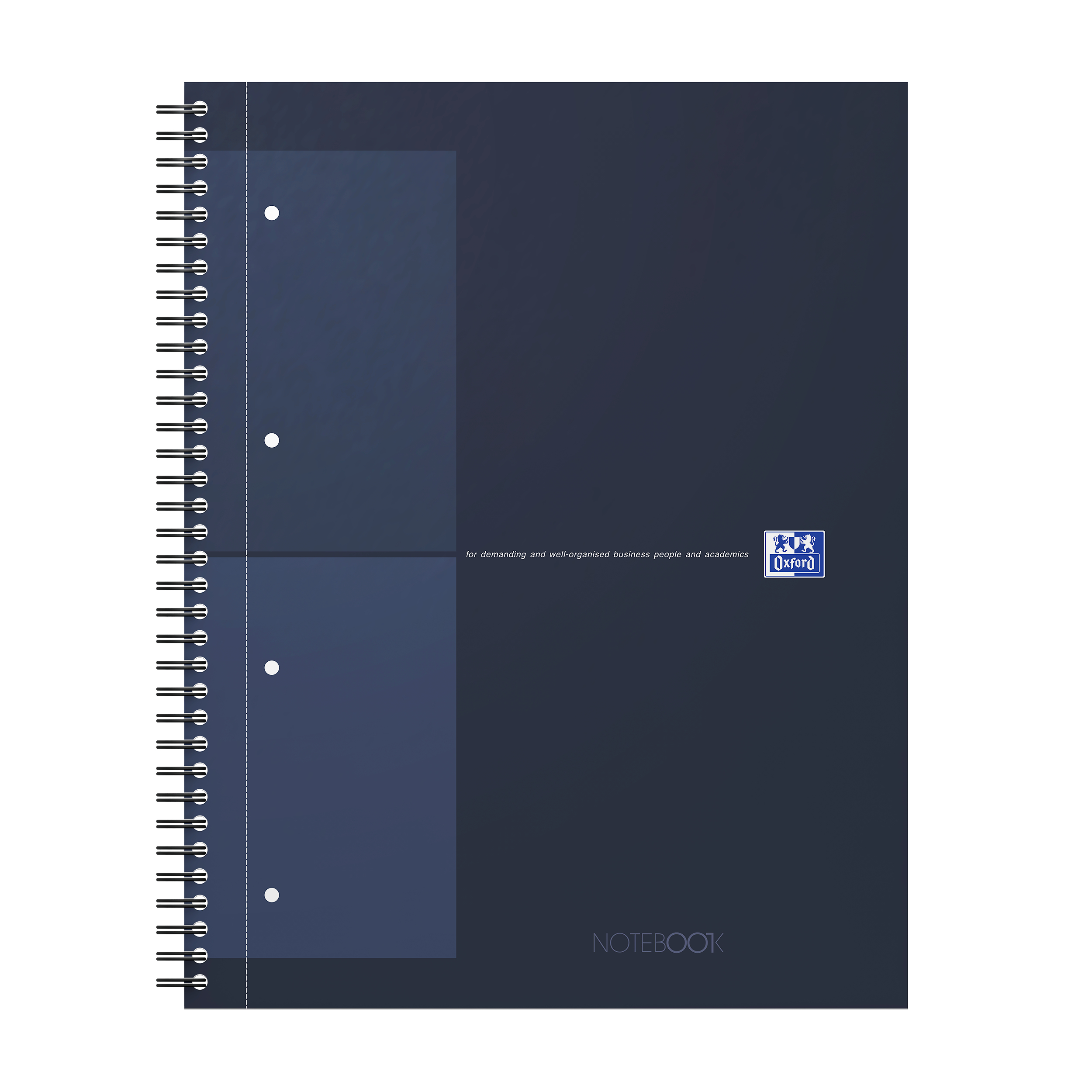 photo OXFORD Carnet à spirales A4+ 400191240 quadrillé 5mm, bleu 80 flls.