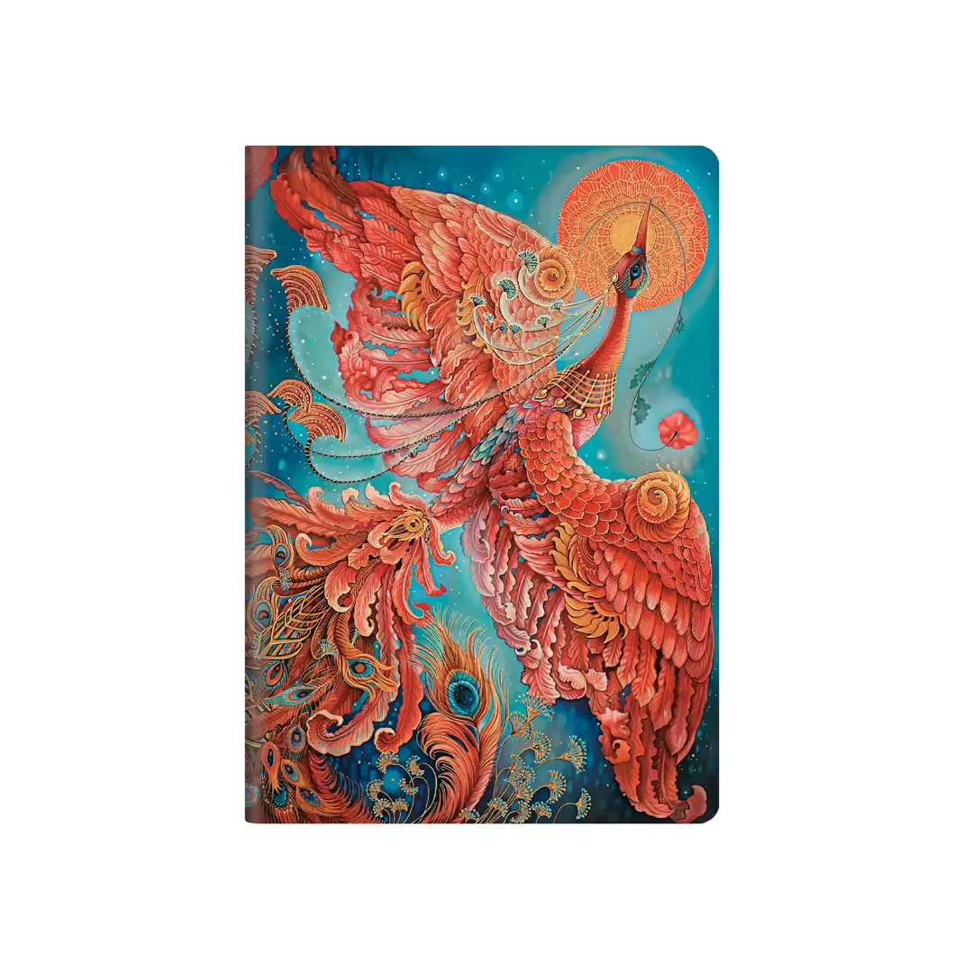 photo PAPERBLANKS Cahier A5 CBD6317 Feuervogel blanco 80 p.