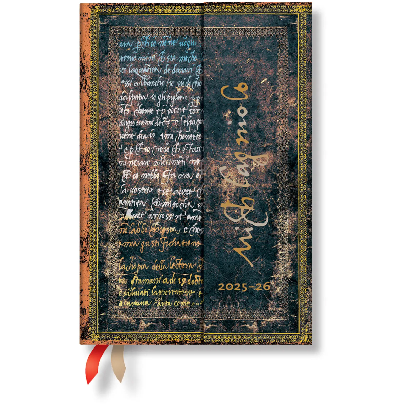 photo PAPERBLANKS Agenda Michelangelo Mini 25/26 DD0530-9 1S/2P 18M AL HOR HC 9.5x14cm
