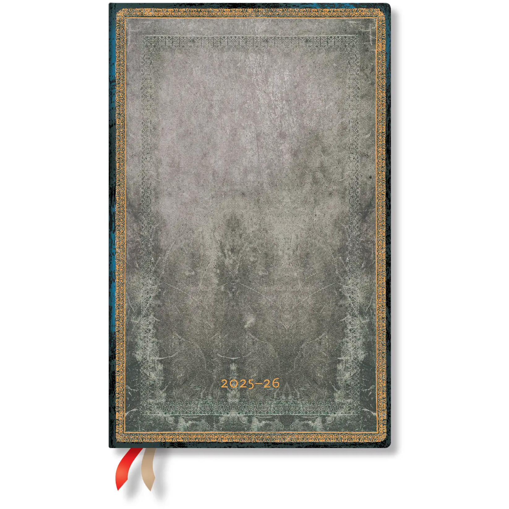 photo PAPERBLANKS Agenda Taubengrau Maxi 25/26 DD0539-2 1S/2P 18M AL VER HC 13.5x21cm
