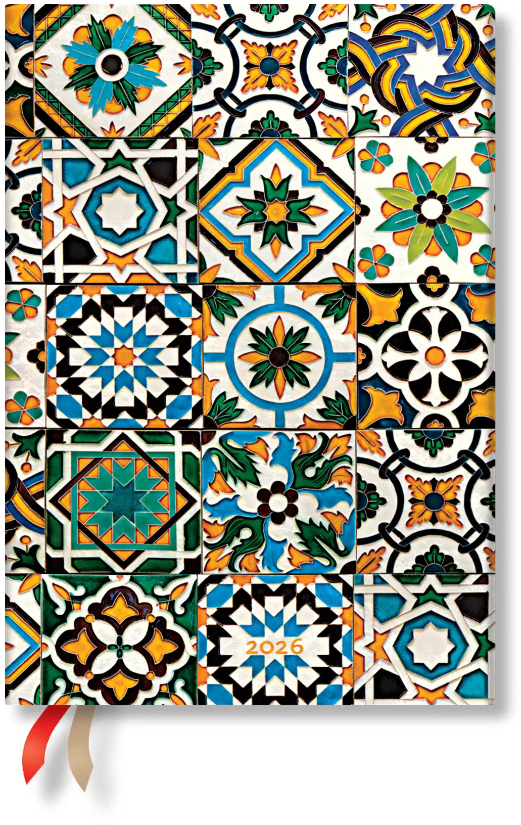 photo PAPERBLANKS Agenda Porto 2026 DD0589-7 1J/1P TAG Midi HC AL 13x18cm
