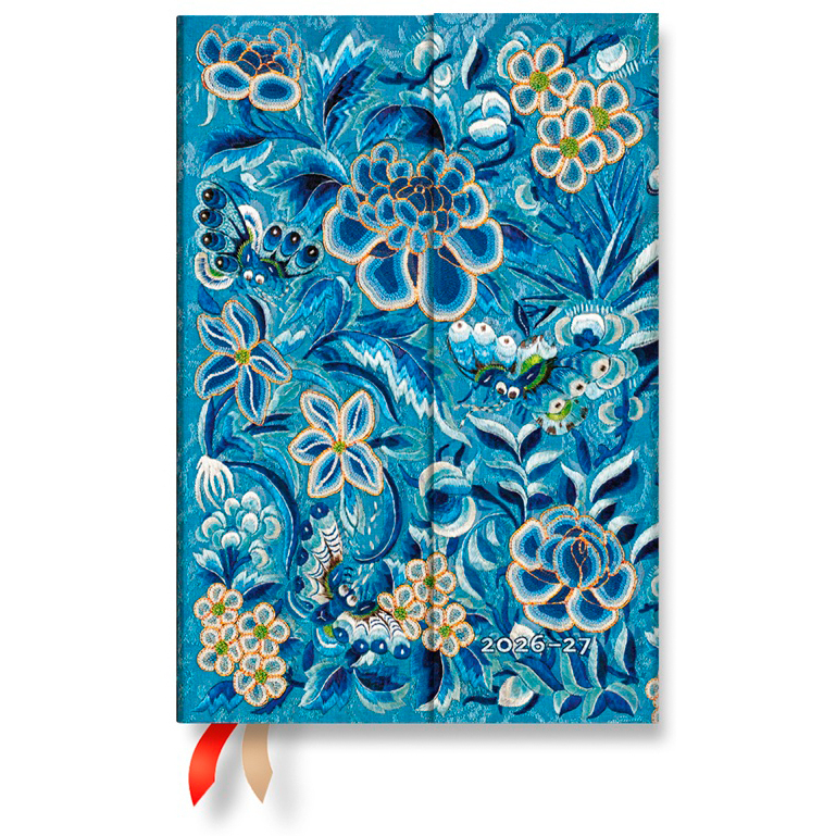 photo PAPERBLANKS Agenda Blaue Weide Mini 26/27 DD1690-9 1S/2P 18M AL HOR HC 9.5x14cm