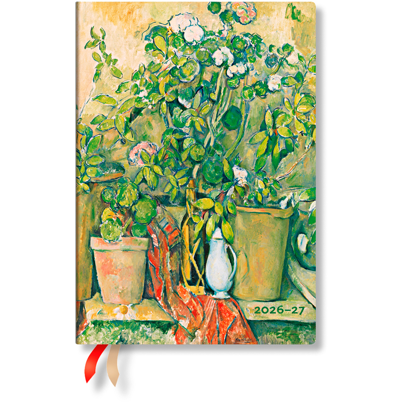 photo PAPERBLANKS Agenda Cezanne Midi 26/27 DD1726-5 1S/2P 18M AL HOR HC 13x18cm