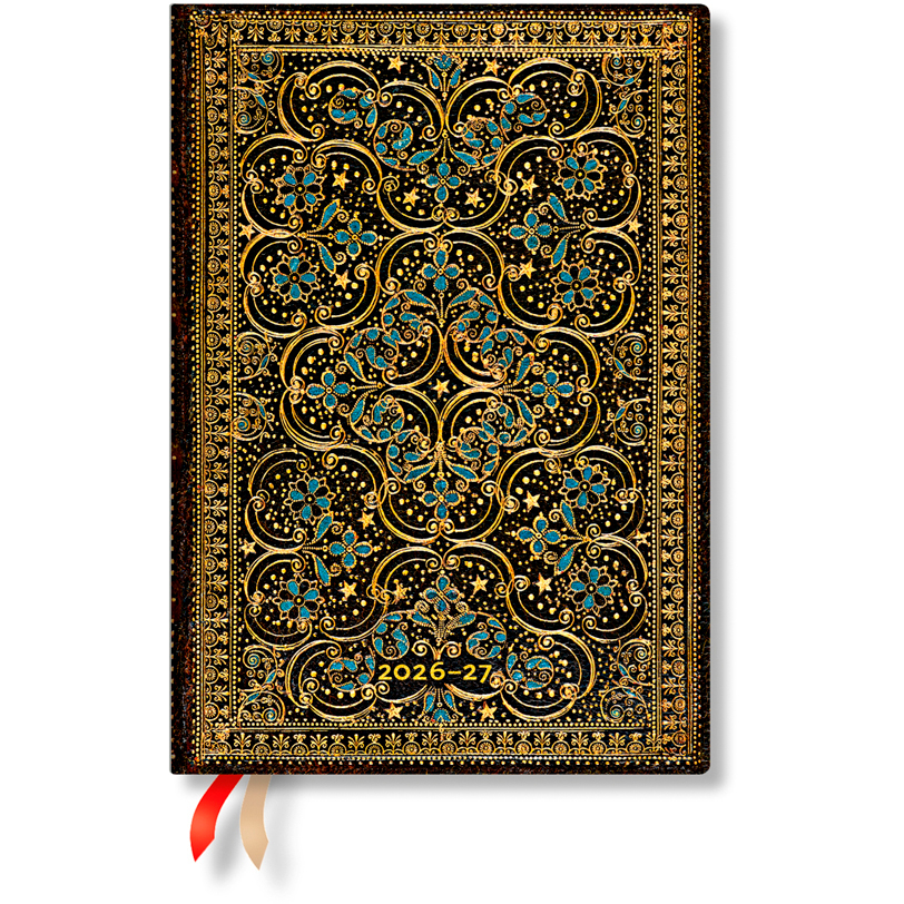 photo PAPERBLANKS Agenda Restauration Midi 26/27 DD1729-6 1S/2P 18M AL HOR HC 13x18cm