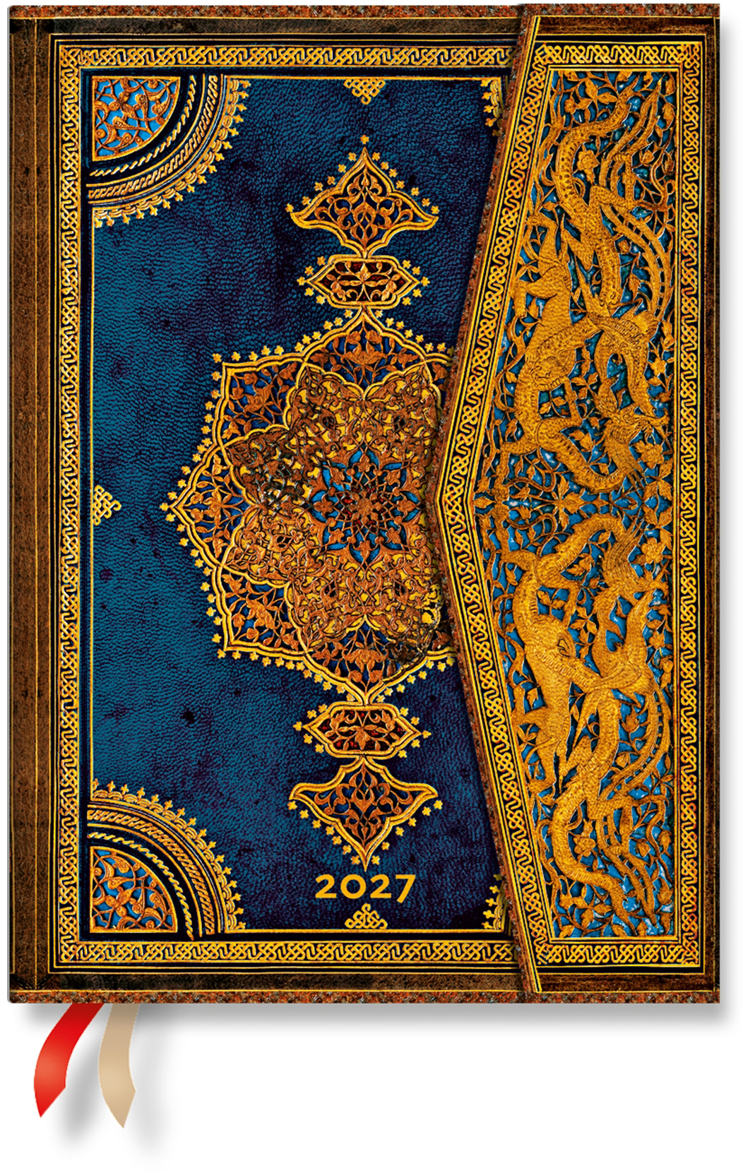 photo PAPERBLANKS Agenda Safawidisch Indigo 2027 DD1797-5 1S/1P VSO Midi HC AL 13x18cm