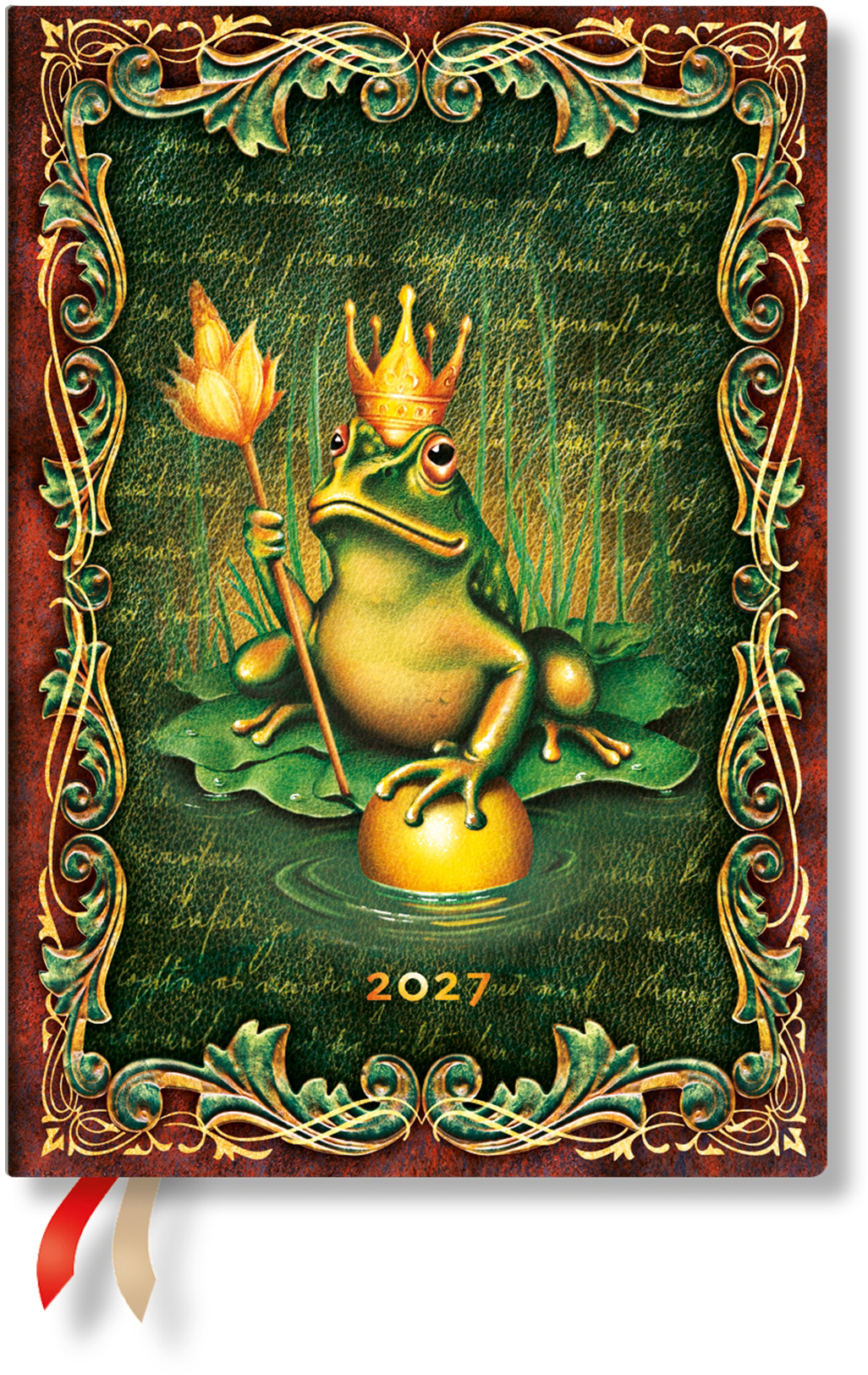 photo PAPERBLANKS Agenda Grimm Froschkönig 2027 DD1798-2 1S/1P VSO Midi HC AL 13x18cm