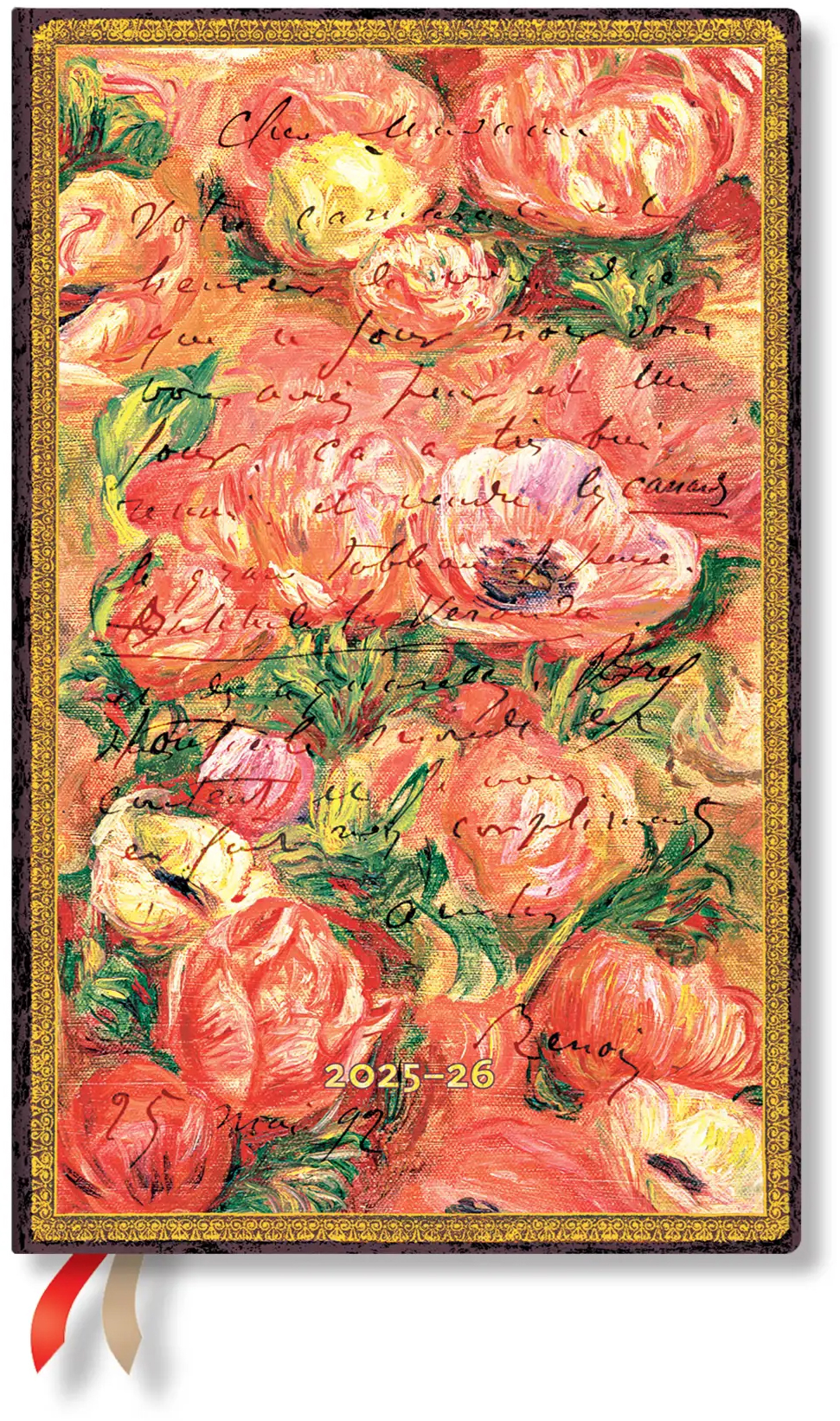 photo PAPERBLANKS Agenda Morisot Maxi 25/26 DF0874-4 1S/2P 13M FR VER HC 13.5x21cm