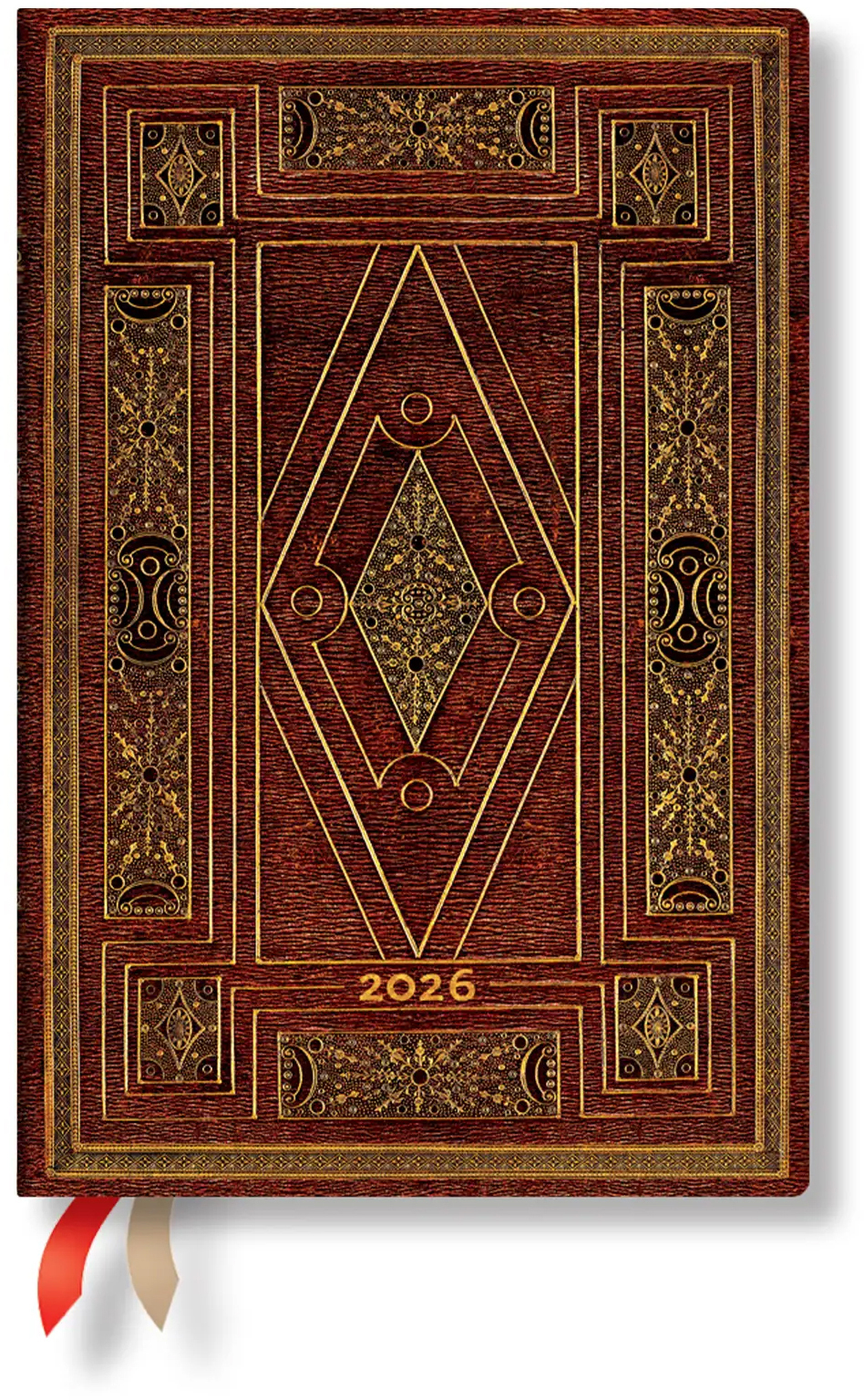 photo PAPERBLANKS Agenda Premier Folio 2026 DF0886-7 1S/2P HOR Mini HC FR 9.5x14cm