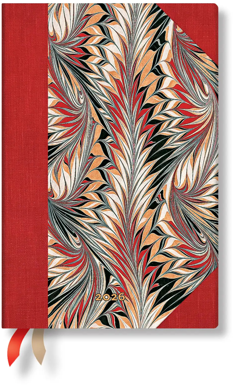 photo PAPERBLANKS Agenda Rubedo 2026 DF0888-1 1S/2P HOR Mini HC FR 9.5x14cm