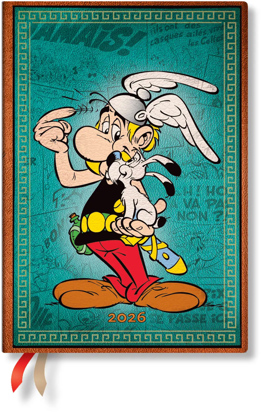 photo PAPERBLANKS Agenda Astérix le Gaulois 2026 DF0911-6 1S/2P HOR Midi HC FR 13x18cm