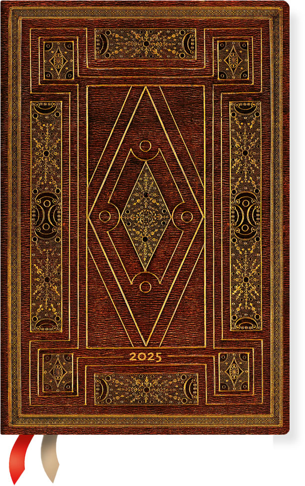 PAPERBLANKS Agenda First Folio 2025 DHD5979 1S/2P HOR Mini HC DE 9.5x14cm