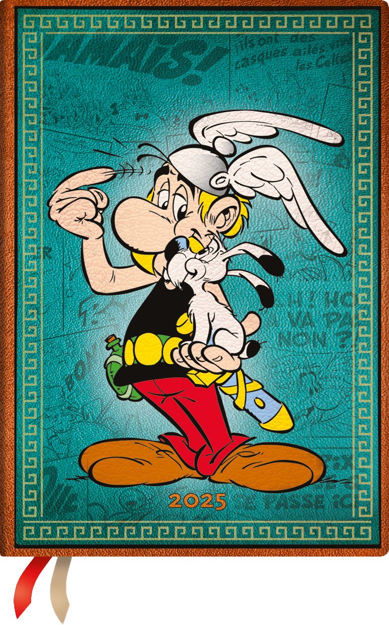 PAPERBLANKS Agenda Asterix d. Gallier 2025 DHD6023 1S/2P VER Midi HC DE 18x12.5cm