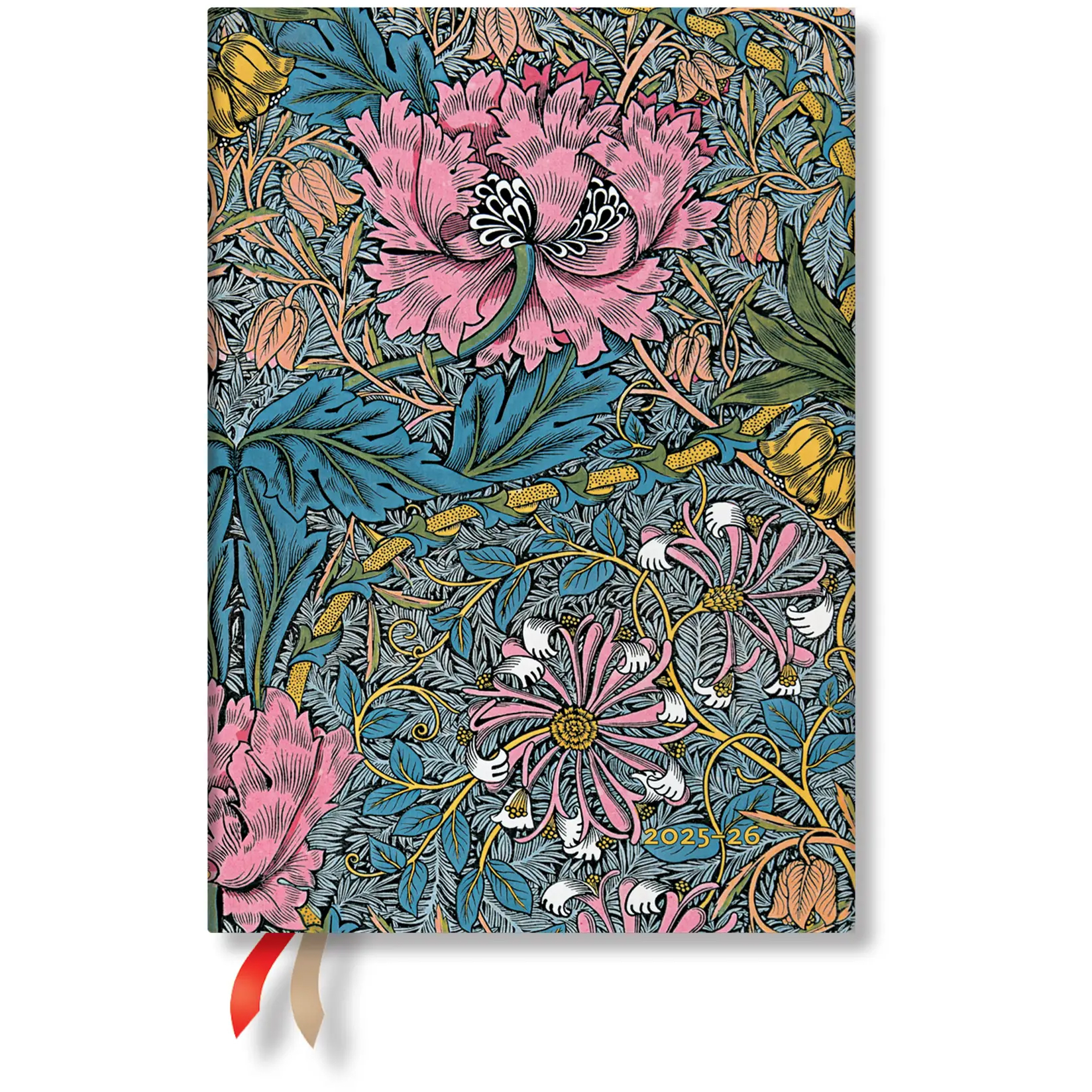 photo PAPERBLANKS Agenda Morris Hecke Midi 25/26 FD0665-8 1S/2P 18M AL HOR SC 13x18cm
