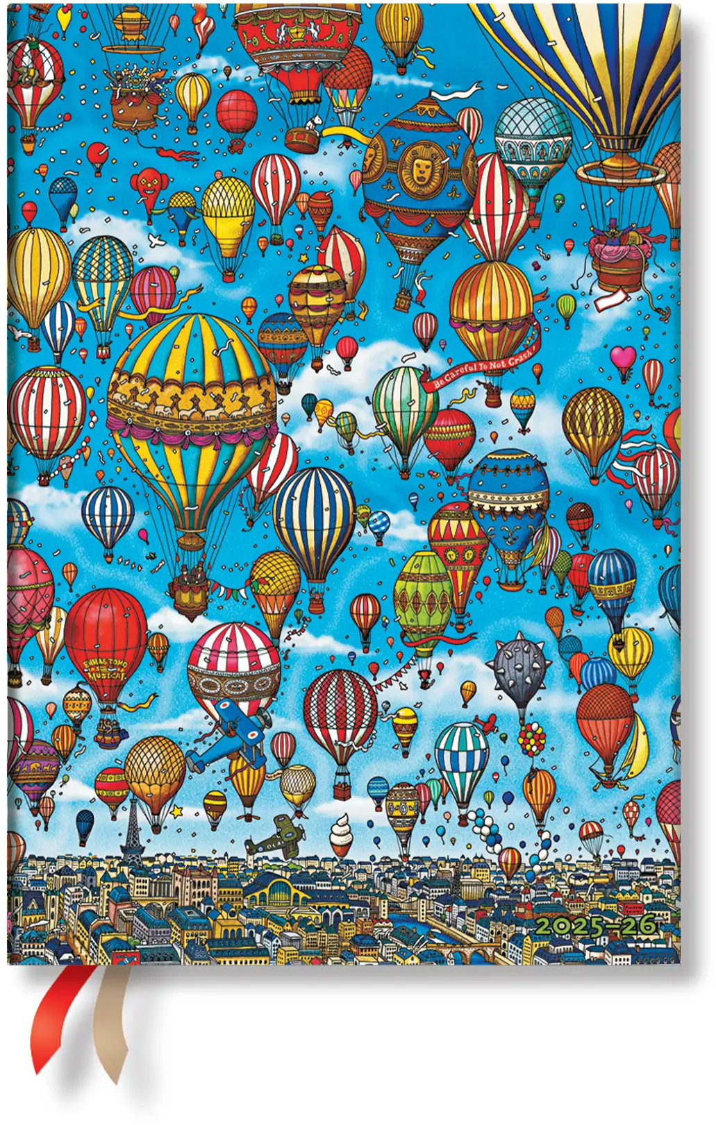 photo PAPERBLANKS Agenda Ballons Midi 25/26 FD0667-2 1S/2P 18M AL HOR SC 13x18cm