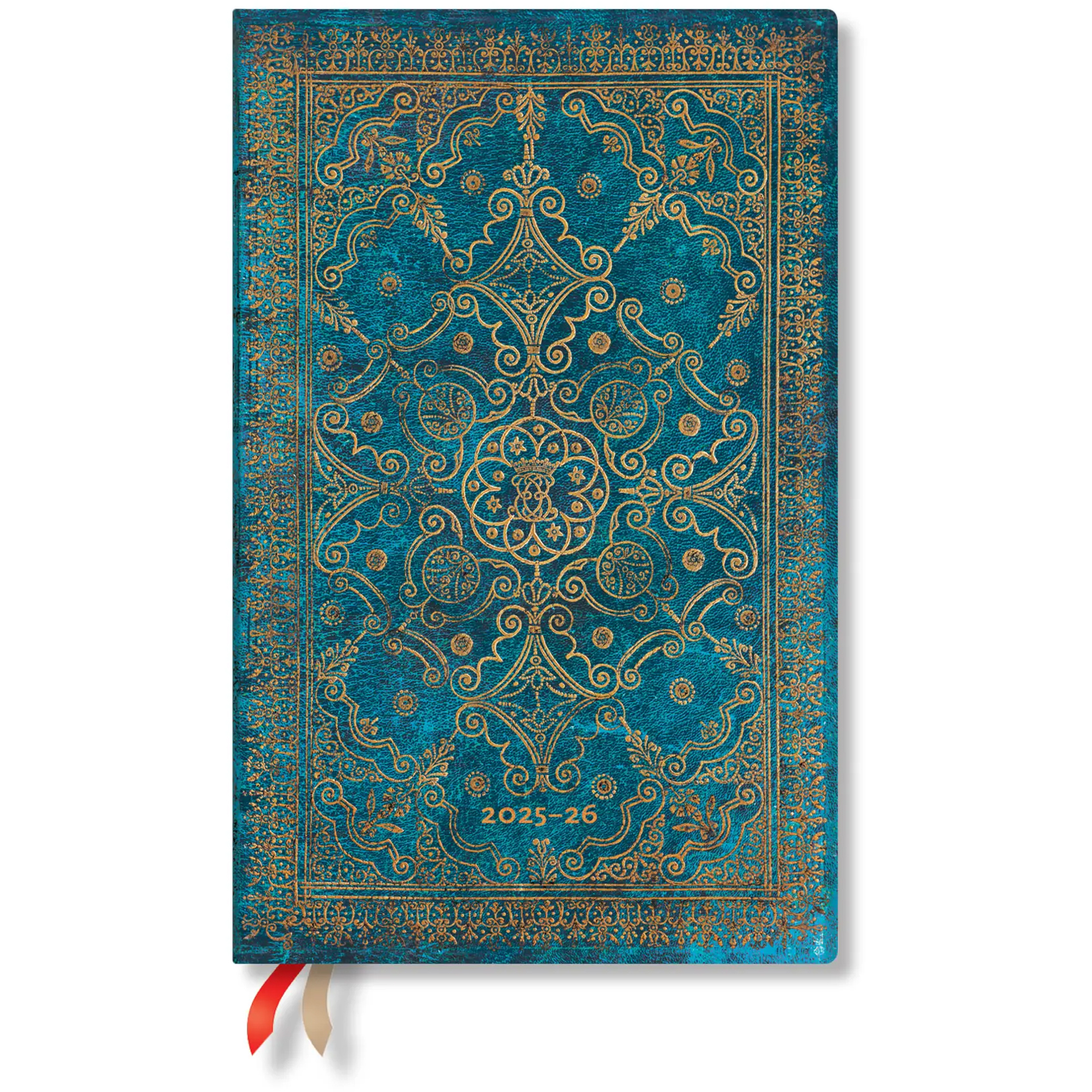photo PAPERBLANKS Agenda Azurblau Maxi 25/26 FD0668-9 1S/2P 18M AL VER SC 13.5x21cm