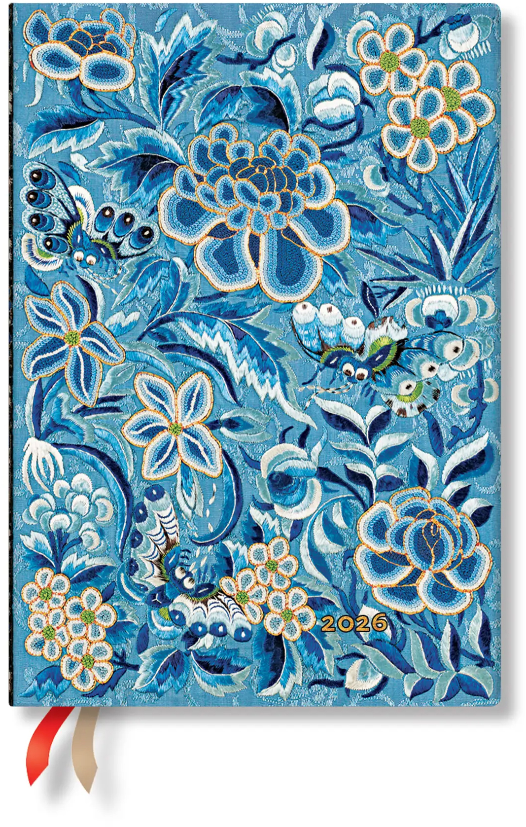 photo PAPERBLANKS Agenda Blaue Weide 2026 FD0680-1 1S/2P HOR Midi SC AL 13x18cm