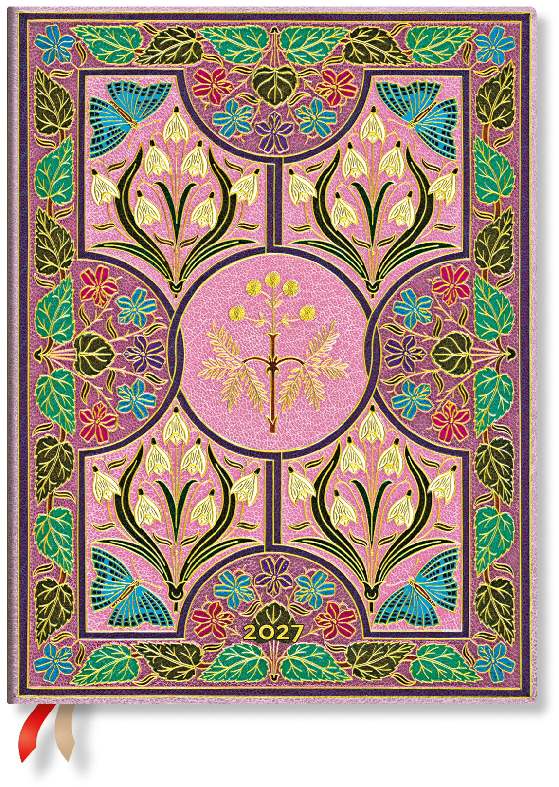 photo PAPERBLANKS Agenda Blühende Poesie 2027 FD1870-5 1S/2P VER Ultra SC AL 18x23cm