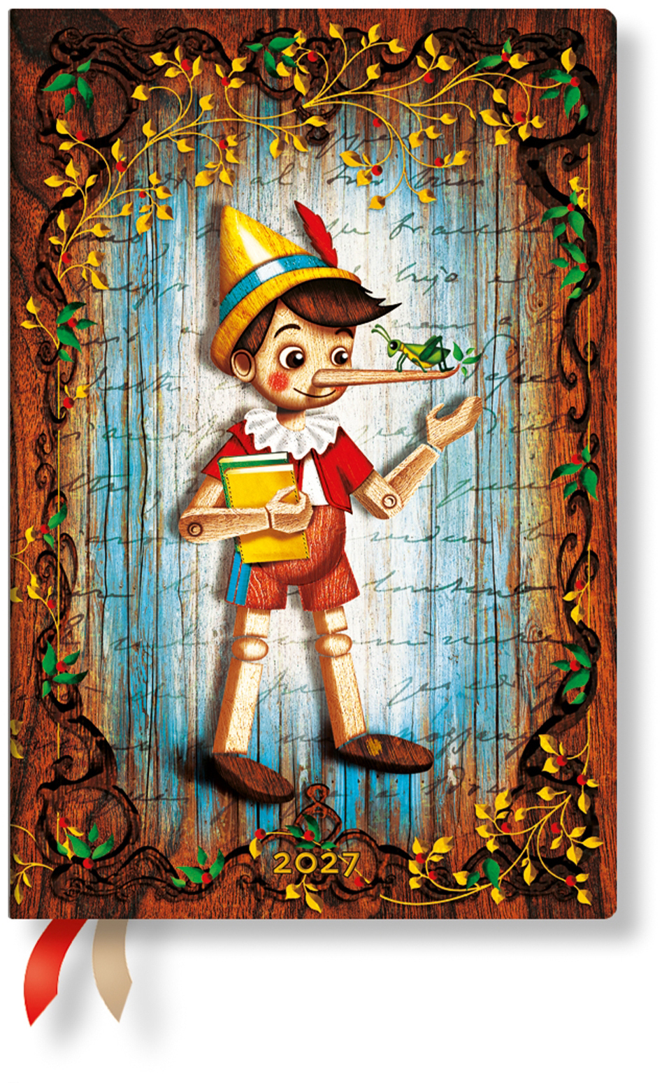 photo PAPERBLANKS Agenda Pinocchio 2027 FF2117-0 1S/2P HOR Mini HC FR 9.5x14cm