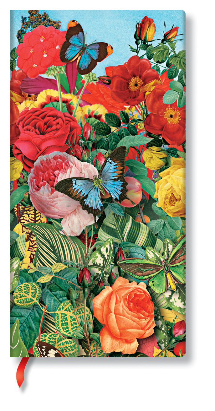 PAPERBLANKS Carnet butterfly garden PB5451-1 90×180mm, ligné, 176 p.