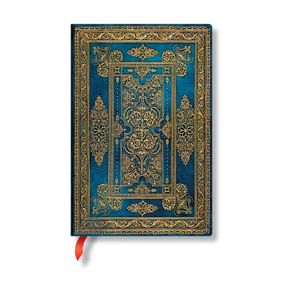 PAPERBLANKS Cahier Blue Luxe Mini PB9593-4 ligné, bleu 176 pages