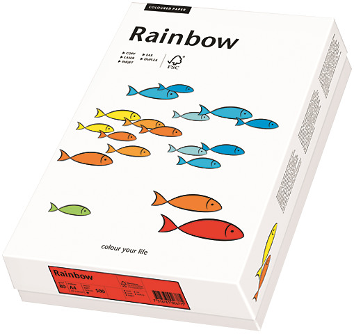 PAPYRUS Rainbow Paper FSC A4 88042388 80g, jaune intense 500 feui.
