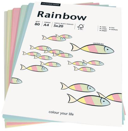 PAPYRUS Rainbow Mixpack 88043187 pastell 100 feuilles
