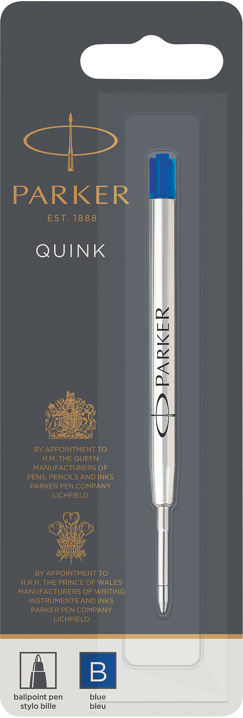 PARKER Mine stylo à bille B 1950365 bleu, QUINKflow