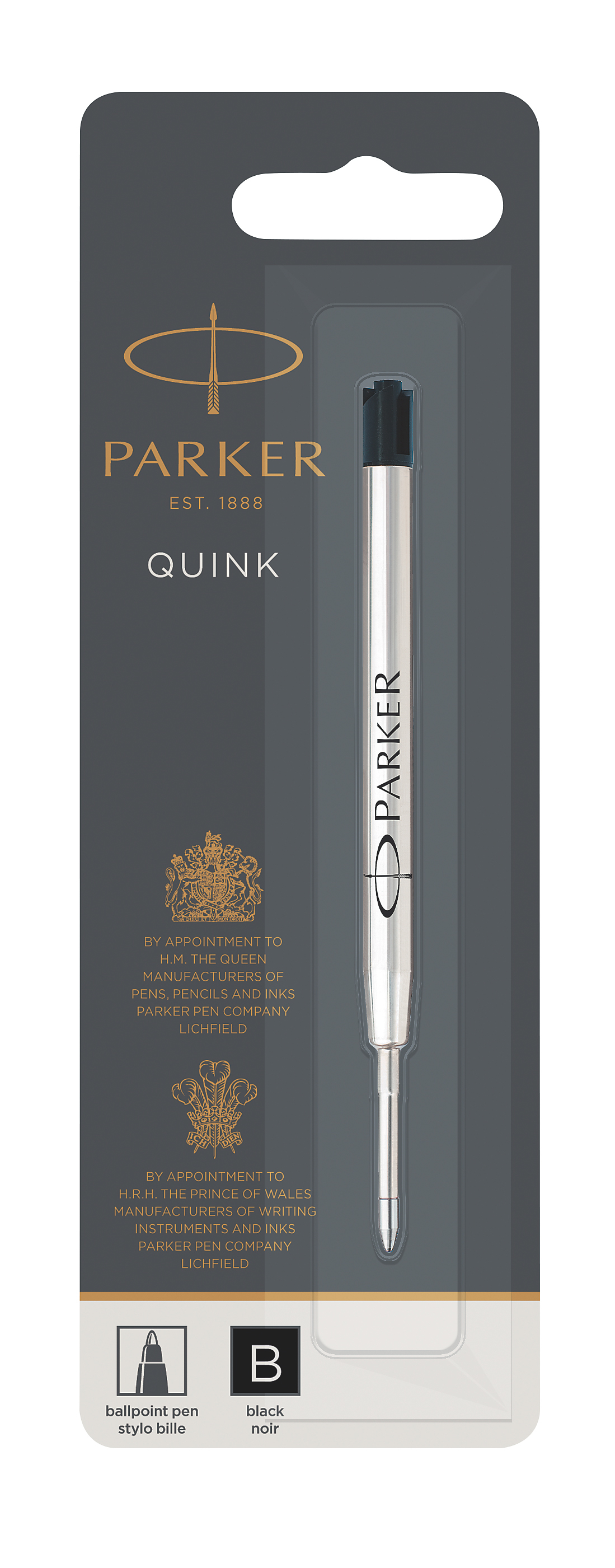 PARKER Mine stylos à bille B 1950366 noir, QUINKflow