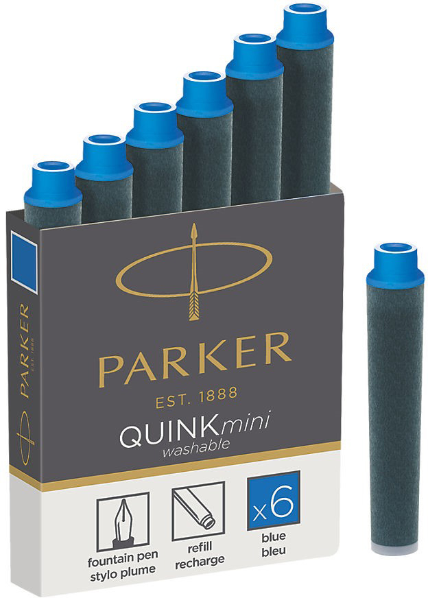 PARKER Encre 1950409 bleu 6 pcs.