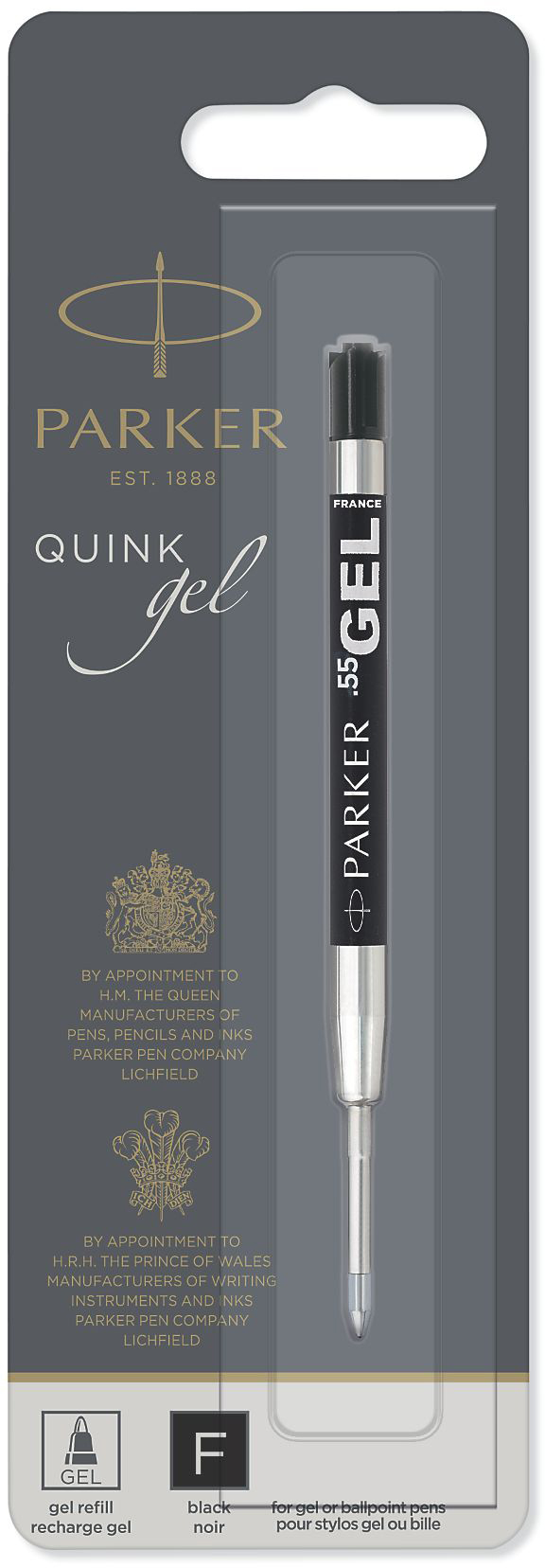 PARKER Stylo Gel F 2020762 QUINK noir