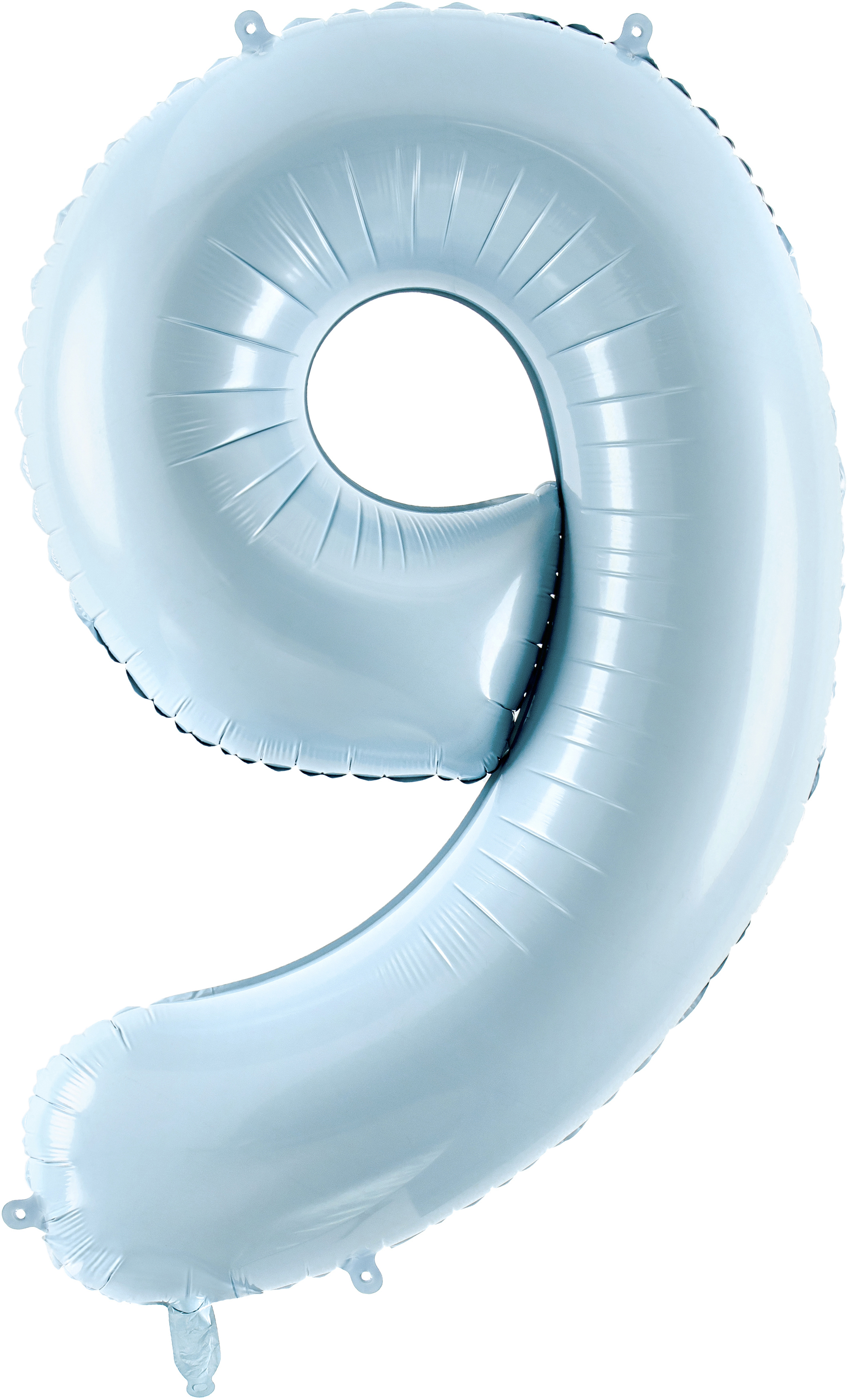 photo PARTYDECO Ballon en plastique no. 9 72cm FB230P9001J bleu clair