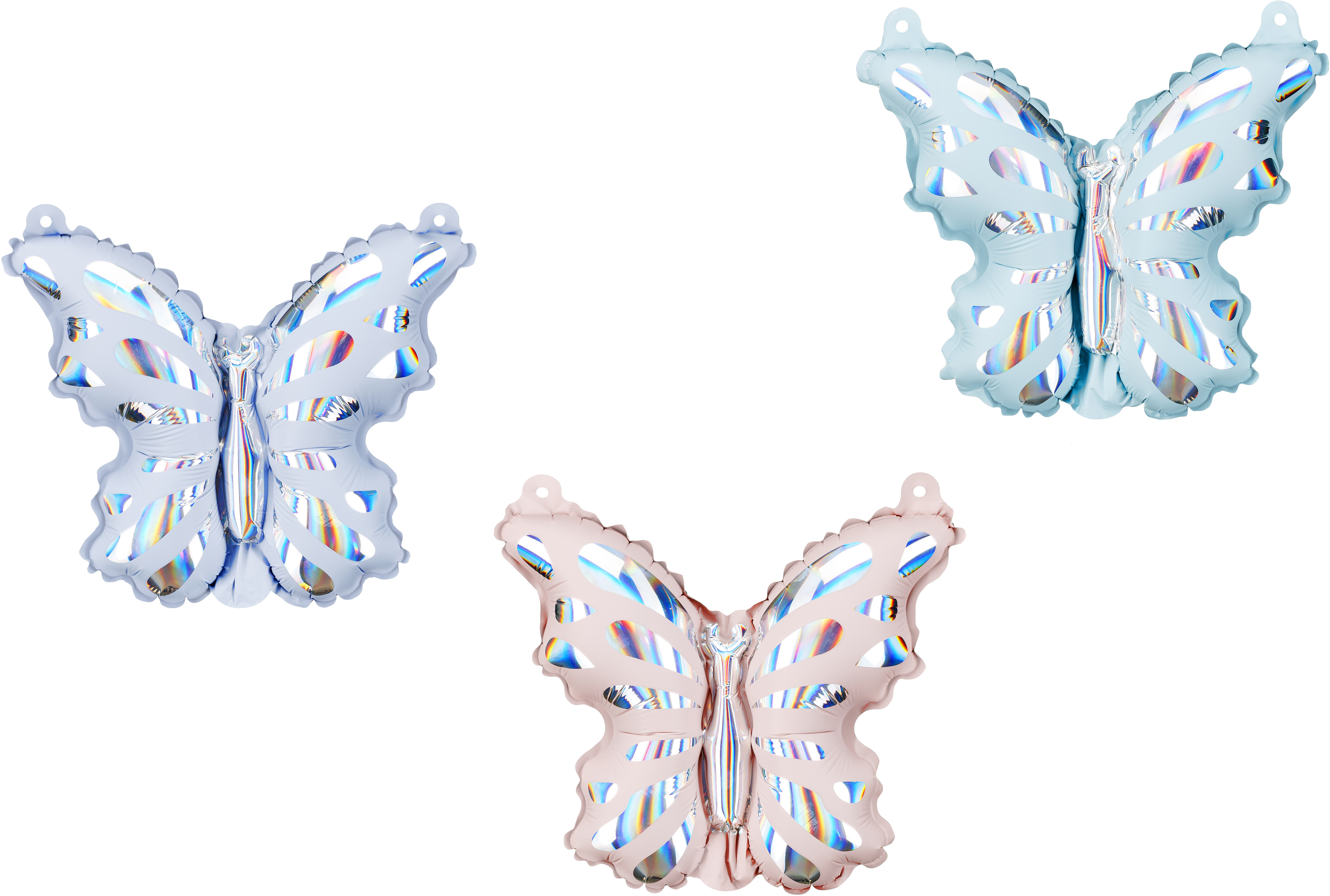 photo PARTYDECO Ballons en plastique 19x23cm FB253-3 Papillons 3 pièces